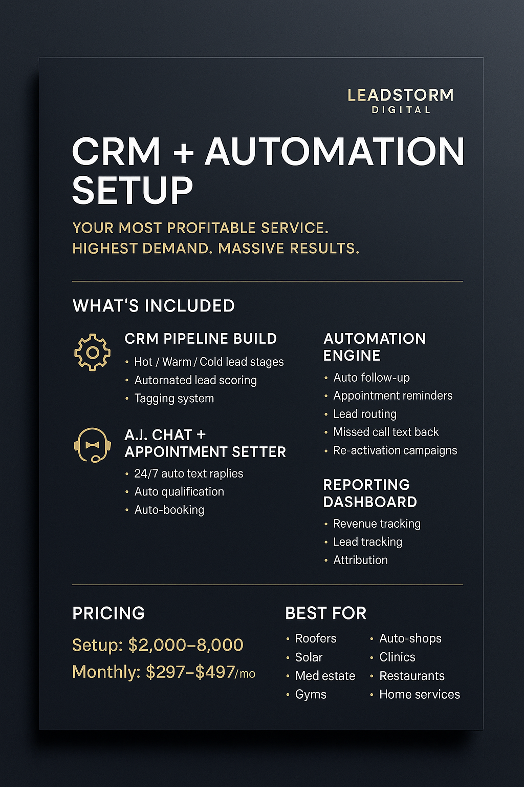 CRM + Automation Brochure