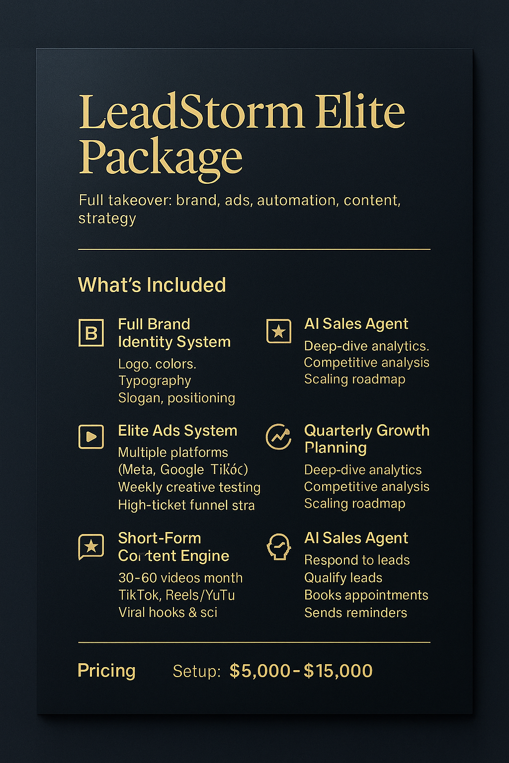Elite Package Brochure