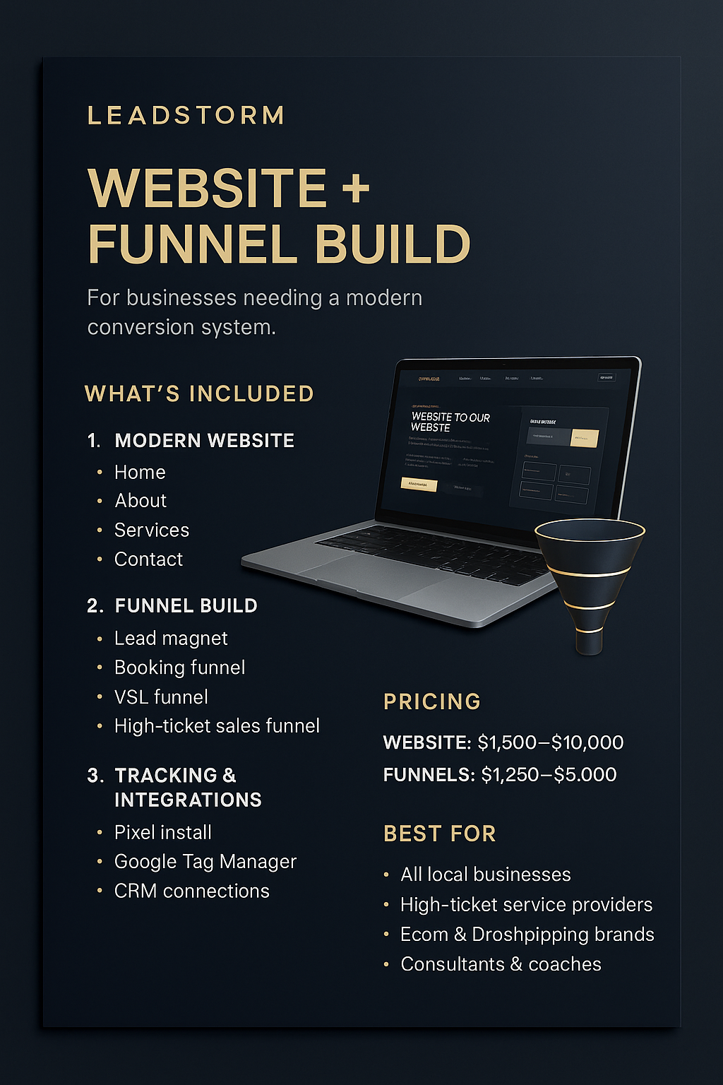 Website + Funnel Build Brochure